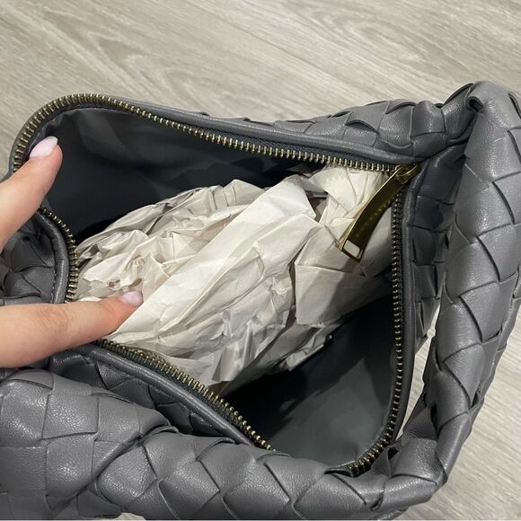 Amazon Jodie Bag Grey Weave Handbag - Picture 6 of 7